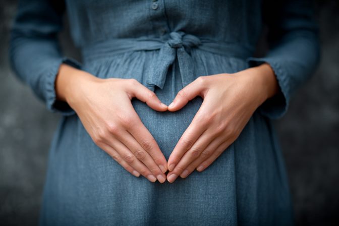Nuchal translucency ultrasound scan showing first trimester pregnancy assessment