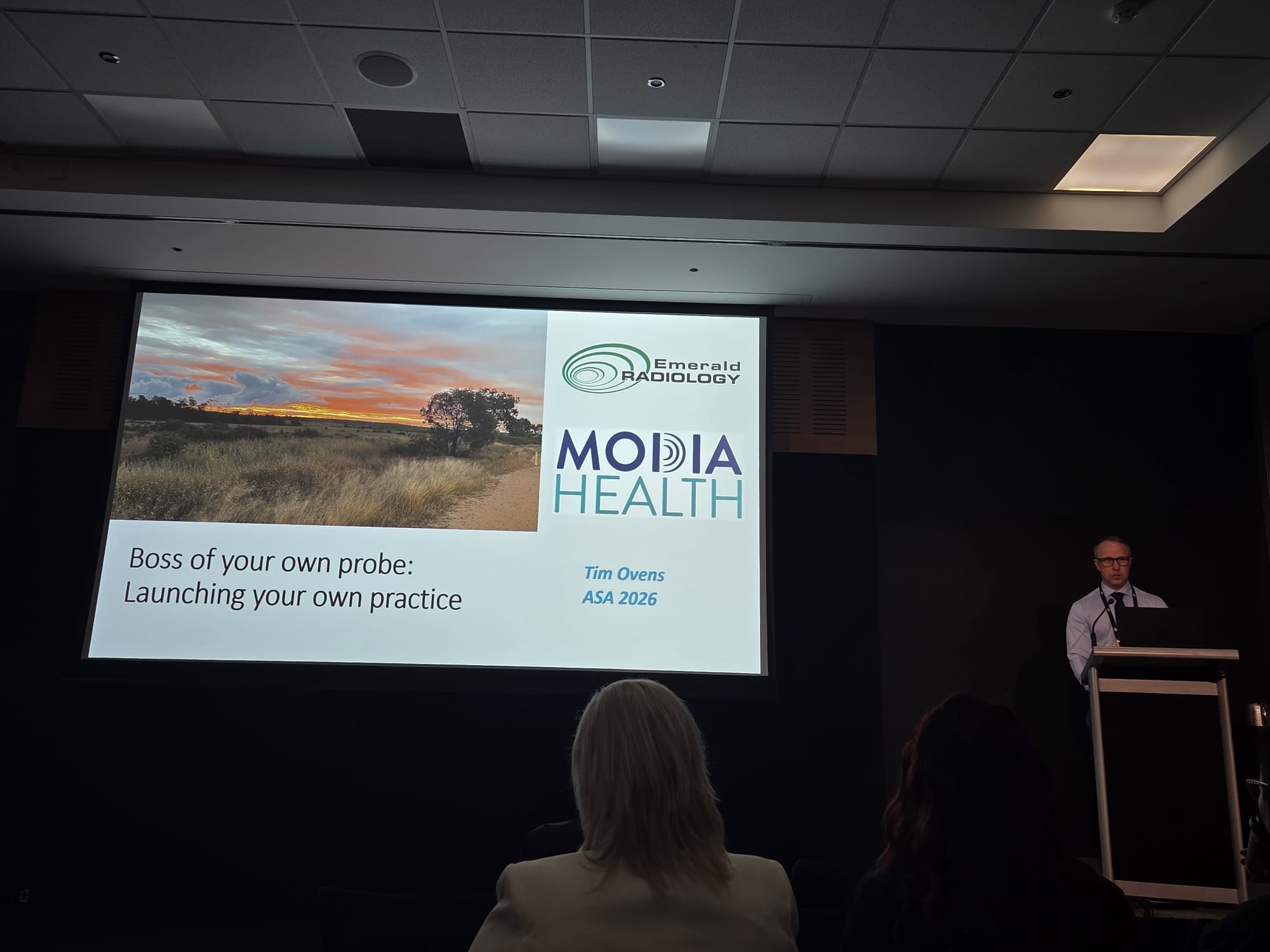 Tim Ovens presenting Boss of your own probe at the ASA Gold Coast 2026 conference